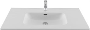 AQUANET Раковина Flat 100 белая матовая AQUANET-330426