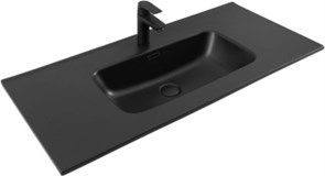 AQUANET Раковина Flat 100 черная матовая AQUANET-329257