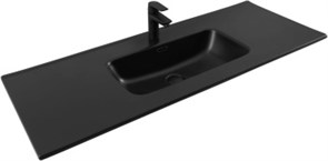 AQUANET Раковина Flat 120 черная матовая AQUANET-329258