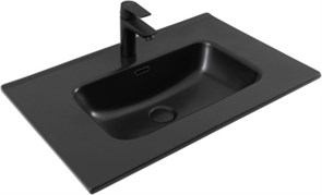 AQUANET Раковина Flat 70 черная матовая AQUANET-329254