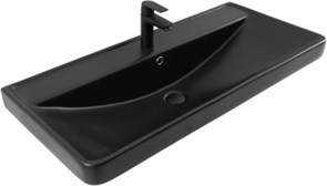 AQUANET Раковина Ирис 100 черная матовая AQUANET-329251