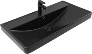 AQUANET Раковина Ирис 90 черная матовая AQUANET-329250
