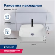 AQUANET Раковина накладная Soul-2 AQUANET-SOUL-2