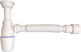 AQUANET Сифон для раковины с выпуском d40/50, белый AQUANET-342064
