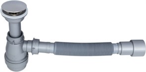 AQUANET Сифон для раковины серый d40/50 AQUANET-312687