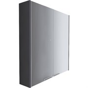 1MARKA Зеркальный шкафчик (ШxВ) 60x80 см, черный У92541