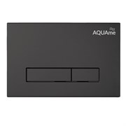 AQUAme Панель смыва для инсталляции, черный AQM4103B