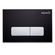 AQUAme Панель смыва для инсталляции акриловая, черный AQM4104B