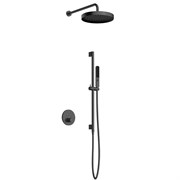 AQUAme Набор для комплектации душа с термостатом, Gun metal AQM8401GM