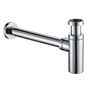 AQUAme Сифон для раковины латунный, Хром AQM7010CR