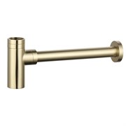 AQUAme Сифон для раковины латунный, Brushed gold AQM7010BG