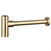 AQUAme Сифон для раковины латунный, Glossy gold AQM7010GG