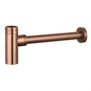 AQUAme Сифон для раковины латунный, медь шлифованная AQM7010BC