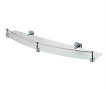 WASSERKRAFT Dill K-3944 Полка стеклянная с бортиком, хром WASSERKRAFT 3944
