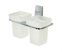 WASSERKRAFT Lopau K-6028D Подстаканник двойной, хром WASSERKRAFT 6028D