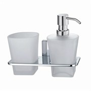 WASSERKRAFT Leine K-5089 Держатель стакана и дозатора, хром WASSERKRAFT 5089