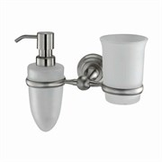 WASSERKRAFT Ammer K-7089 Держатель стакана и дозатора, никель WASSERKRAFT 7089