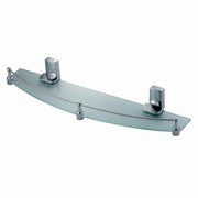 WASSERKRAFT Leine K-5044 (ранее К-5024) Полка стеклянная с бортиком, хром WASSERKRAFT 5044