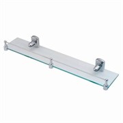 WASSERKRAFT Oder K-3044 Полка стеклянная с бортиком, хром WASSERKRAFT 3044