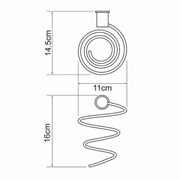 WASSERKRAFT K-1080POLISHED BLACK Держатель фена, черный WASSERKRAFT 1080PB