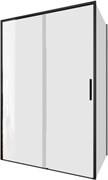 AQUANET Pleasure Evo Душевой уголок прямоугольный двери раздвижные размер 130x80 см профиль - черный / стекло - прозрачное AQUANET-AE65-130x80-BT