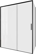 AQUANET Pleasure Evo Душевой уголок прямоугольный двери раздвижные размер 150x100 см профиль - черный / стекло - прозрачное AQUANET-AE65-150x100-BT