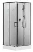 AQUANET Passion EVO Душевая кабина квадратная размер 90x90 см профиль - черный / стекло - прозрачное AQUANET-282009 AQUANET Passion EVO Душевая кабина квадратная размер 90x90 см профиль - черный / стекло - прозрачное AQUANET-282009