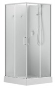 AQUANET Passion EVO Душевая кабина квадратная размер 90x90 см профиль - белый / стекло - прозрачное AQUANET-281963