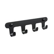 FIXSEN Планка 4 крючка PRACTICA, черный (FX-805B-4) FX-805B-4