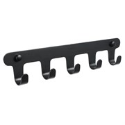 FIXSEN Планка 5 крючка PRACTICA, черный (FX-805B-5) FX-805B-5