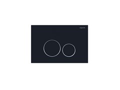 AQUATEK Панель смыва черная матовая ободок хром для INSP-0000001 Pneumo S (клавиши квадрат) PNS-0000015