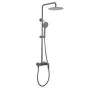 AQUATEK AQ2060BGM ВЕГА Душевая система (Смеситель для душа) 3jet 250мм, оружейная сталь AQ2060BGM