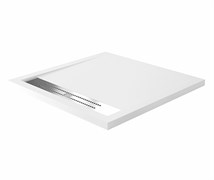 WASSERKRAFT Mindel 85T Душевой поддон квадратный искусственный камень размер 90x90 см, белый WASSERKRAFT 85T03