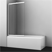 WASSERKRAFT Main 41S Стеклянная шторка для ванны раздвижные, распашные ширина 80 см профиль - хром / стекло - прозрачное WASSERKRAFT 41S02-80 Fixed