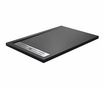 WASSERKRAFT Abens 20T Душевой поддон прямоугольный искусственный камень размер 140x80 см, черный WASSERKRAFT 20T35