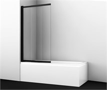 WASSERKRAFT Dill 61S Стеклянная шторка для ванны раздвижные, распашные ширина 100 см профиль - черный / стекло - прозрачное WASSERKRAFT 61S02-100