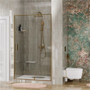 WASSERKRAFT Aisch 55P Душевая дверь распашные ширина 90 см профиль - золото / стекло - прозрачное WASSERKRAFT 55P04