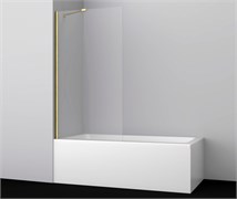 WASSERKRAFT Aisch 55P Стеклянная шторка для ванны ширина 80 см профиль - золото / стекло - прозрачное WASSERKRAFT 55P01-80