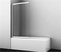 WASSERKRAFT Main 41S Стеклянная шторка для ванны раздвижная, ширина 100 см профиль - хром / стекло - прозрачное WASSERKRAFT 41S02-100WS Fixed