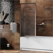 WASSERKRAFT Abens 20W Стеклянная шторка для ванны ширина 80 см профиль - никель / стекло - прозрачное WASSERKRAFT 20W01-80BN