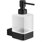LANGBERGER Black Edition Диспенсер стекло к стене квадратный (11321A-BP), черный матовый BLACKEDITION11321A-BP