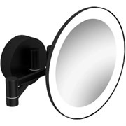 LANGBERGER Black Edition Зеркало поворотное косметическое с подсветкой (71585-3-BP), черный матовый BLACKEDITION71585-3-BP