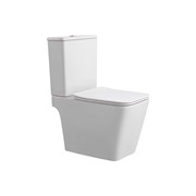 AQUATEK Libra NEW Унитаз-компакт напольный безободковый с бачком 635*385*820мм, смыв ТОРНАДО, горизонтальный выпуск, тонкое сиденье с механизмом плавного закрывания, цвет белый AQ1263NT-00