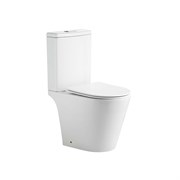 AQUATEK Liberty Унитаз-компакт напольный безободковый с бачком 600*390*805мм, смыв ТОРНАДО, горизонтальный выпуск, тонкое сиденье с механизмом плавного закрывания, цвет белый AQ2999T-00