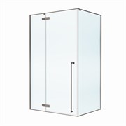 CEZARES Liner Душевой уголок прямоугольный размер 120x90 см двери распашные профиль - оружейная сталь / стекло - прозрачное LINER-AH-1-120/90-C-GM-L