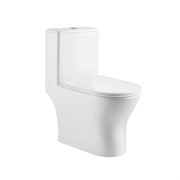 AQUATEK Helios Унитаз-моноблок напольный, безободковый, система смыва торнадо, 670*350*760, крышка-сиденье дюропласт soft-close, белый AQ2816T-00