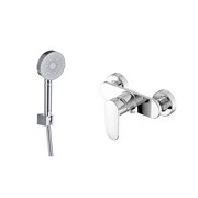 AQUATEK Nika Душевой комплект наружнего монтажа SET 2 в 1 (AQ1860CR +AQ2030CR), хром AQ1834CR