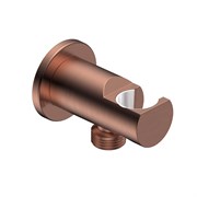 AQUAme Siena Выход из стены с держателем, медь шлифованная AQM8714BC