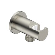 AQUAme Siena Выход из стены с держателем, никель шлифованная AQM8714BN