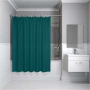 IDDIS Штора для ванной 200x180 см темно-зеленый PE (P04PE18i11) ,цвет зеленый P04PE18i11